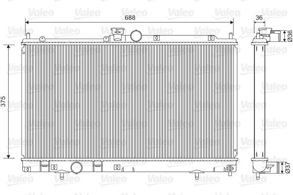 Radiator, racire motor VALEO 701560