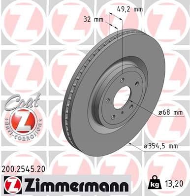 Disc frana ZIMMERMANN COAT Z 200.2545.20