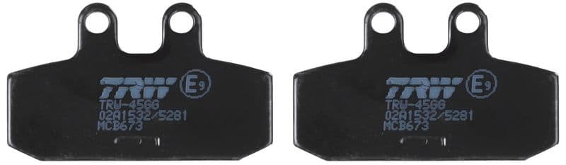 set placute frana,frana disc TRW Organic Allround MCB673