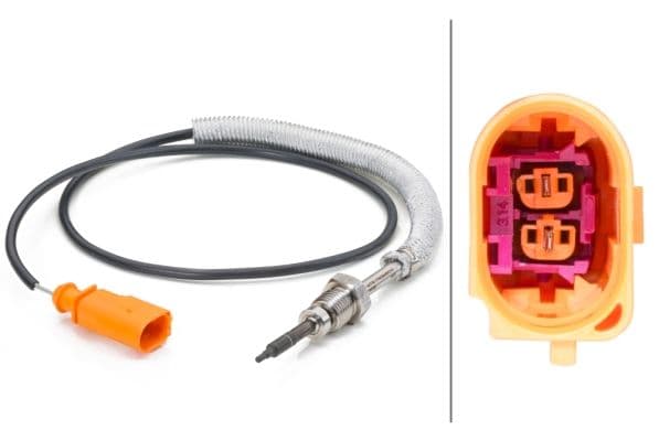 Senzor, temperatura gaze evacuare HELLA 6PT 014 494-051