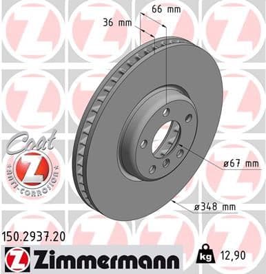 Disc frana ZIMMERMANN COAT Z 150.2937.20