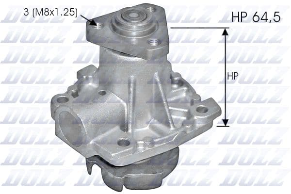 Pompă de apă, răcire motor DOLZ S248