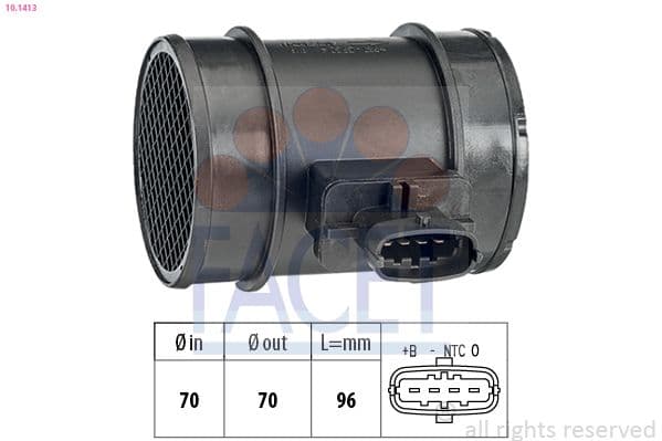 senzor debit aer FACET Made in Italy - OE Equivalent 10.1413