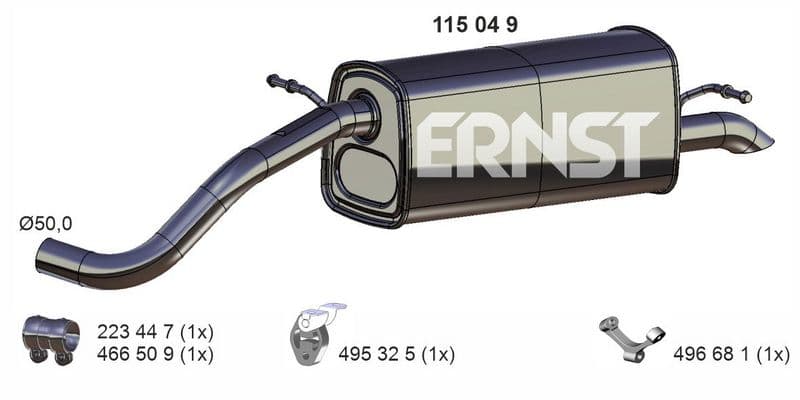 Toba esapament finala ERNST 115049