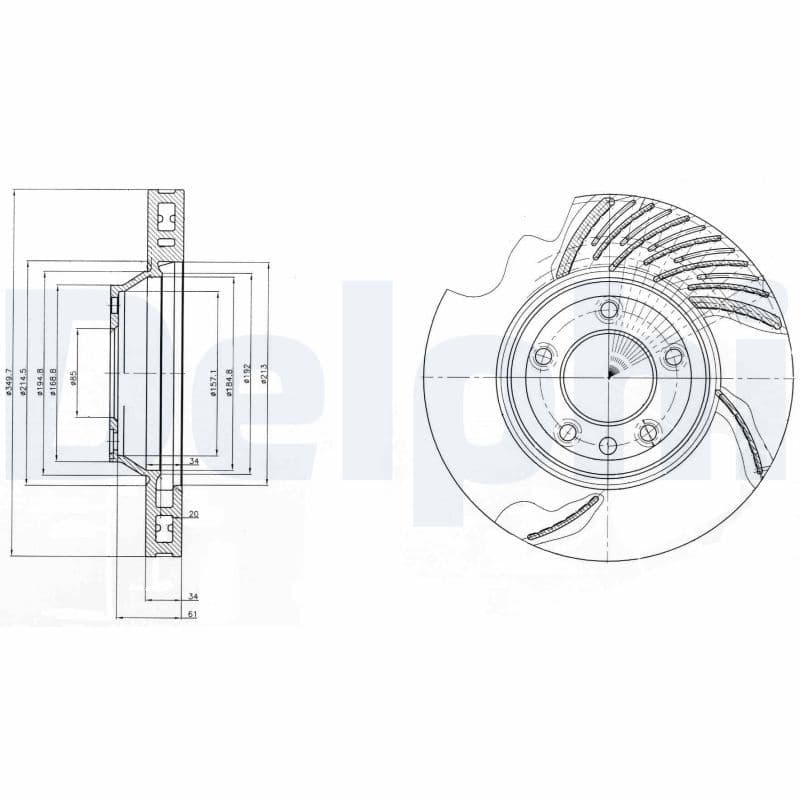 Disc frana DELPHI BG9950