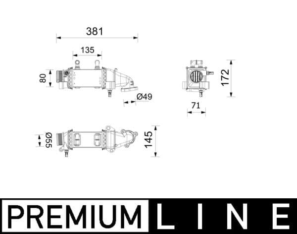 Intercooler, compresor MAHLE BEHR *** PREMIUM LINE *** CI 739 000P