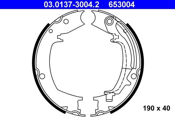 Set saboti frana, frana de mana ATE 03.0137-3004.2