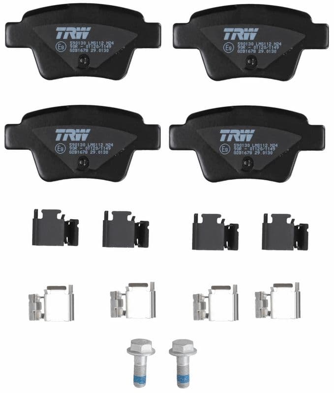 set placute frana,frana disc TRW COTEC GDB1678
