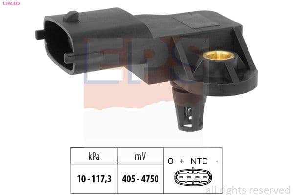 senzor presiune aer EPS Made in Italy - OE Equivalent 1.993.430