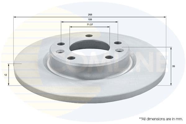 Disc frana COMLINE ADC2723