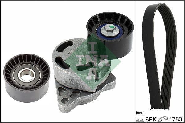 Set curea transmisie cu caneluri Schaeffler INA 529 0137 10