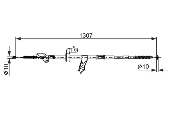 Cablu, frana de parcare BOSCH 1 987 482 901