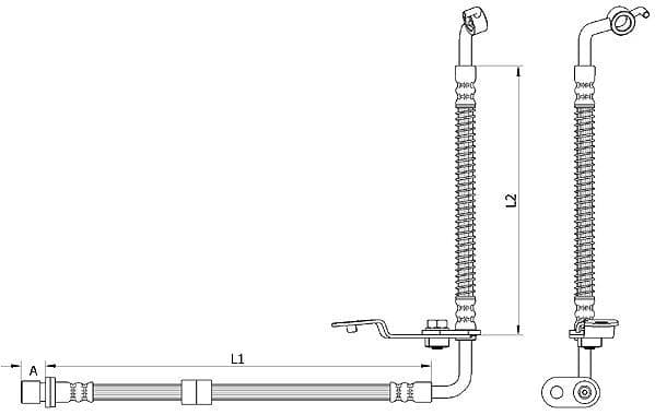 Furtun frana METZGER AUTOTEILE 4110878