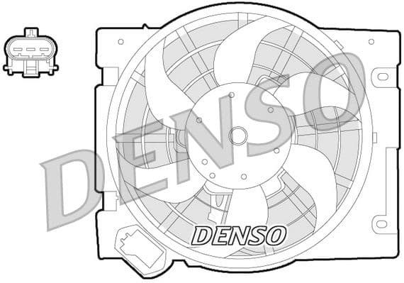 Ventilator, radiator DENSO DER20013