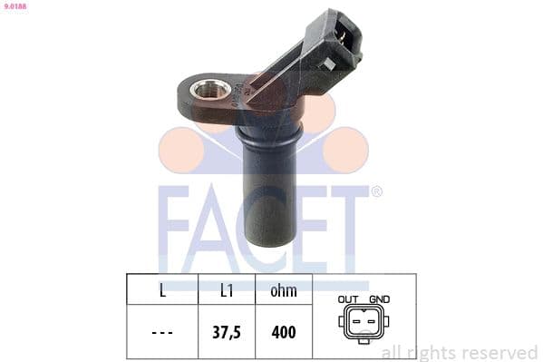 Senzor impulsuri, arbore cotit FACET Made in Italy - OE Equivalent 9.0188