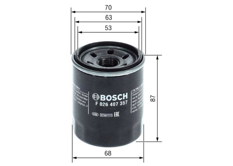 Filtru ulei BOSCH F 026 407 357