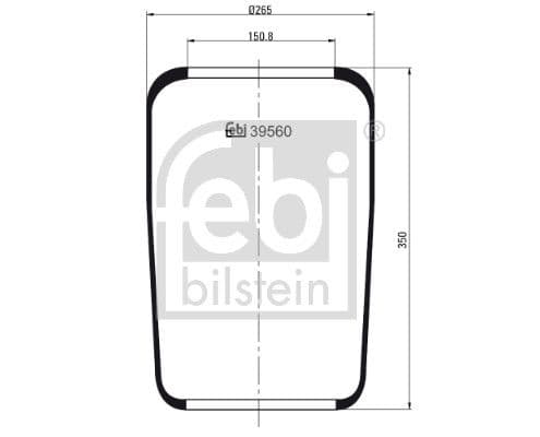 Burduf, suspensie pneumatica FEBI BILSTEIN 39560
