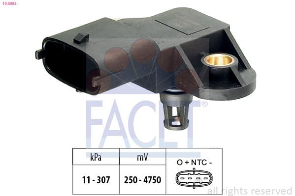 senzor presiune aer FACET Made in Italy - OE Equivalent 10.3082