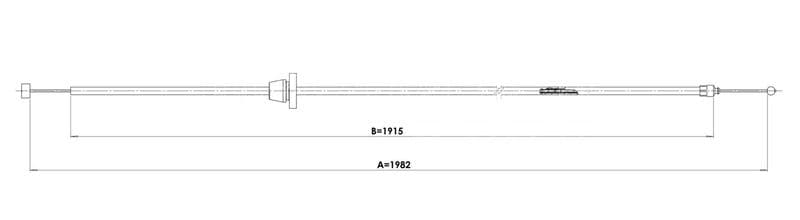 Cablu, capota motor METZGER AUTOTEILE 3160038
