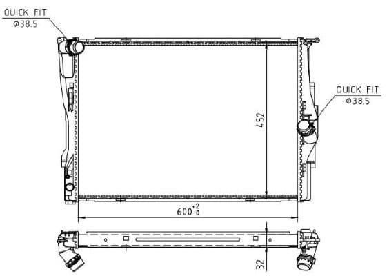 Radiator, racire motor MTR 13054878