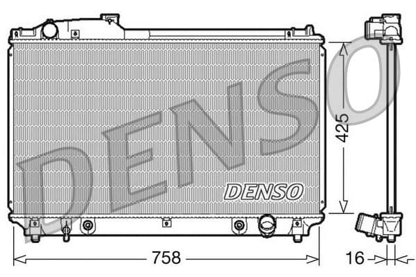 Radiator, racire motor DENSO DRM51003