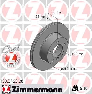Disc frana ZIMMERMANN COAT Z 150.3423.20