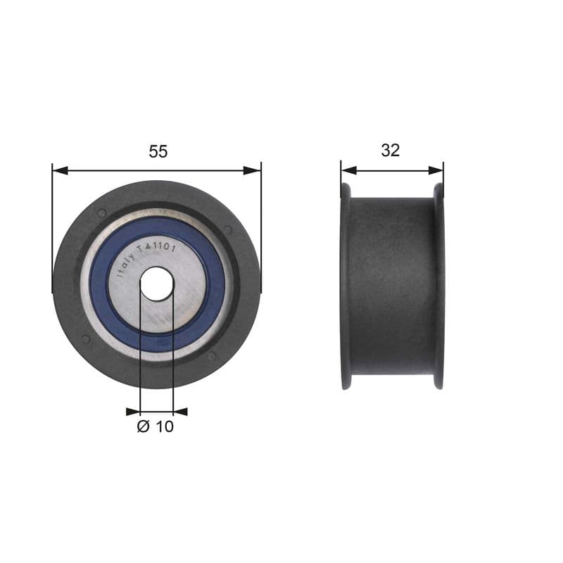 Rola ghidare/conducere, curea distributie GATES PowerGrip™ T41101