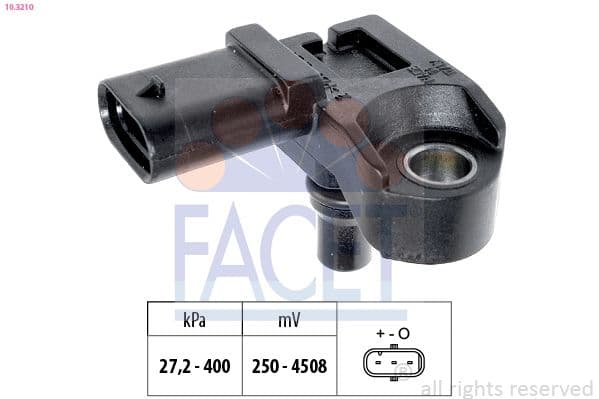 senzor presiune aer FACET Made in Italy - OE Equivalent 10.3210