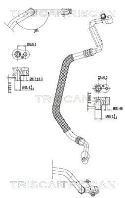 conducta presiune variabila,aer conditionat TRISCAN 9010 29010