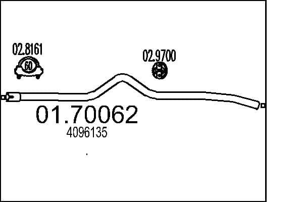 Racord evacuare MTS 01.70062