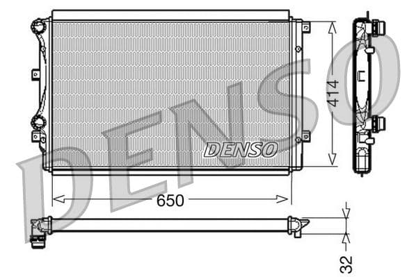 Radiator, racire motor DENSO DRM32015