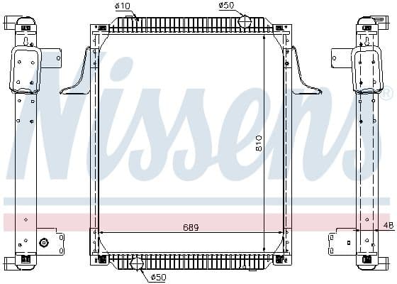 Radiator, racire motor NISSENS 67257