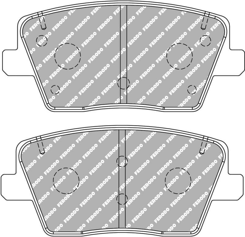 set placute frana,frana disc FERODO FCP5100H