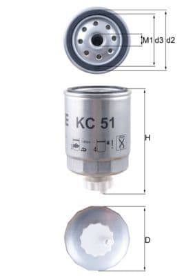 filtru combustibil KNECHT KC 51
