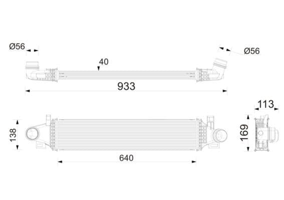 Intercooler, compresor MAHLE BEHR *** PREMIUM LINE *** CI 776 000P
