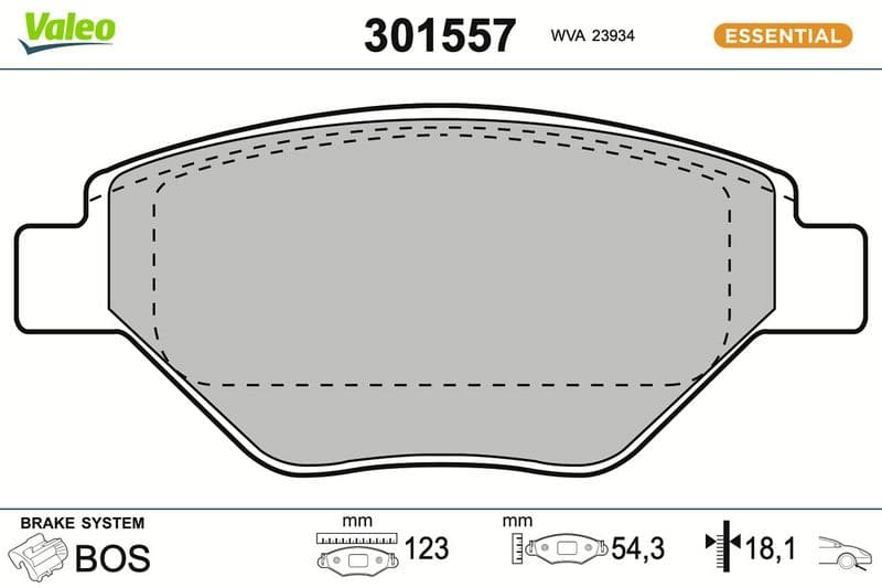 set placute frana,frana disc VALEO FIRST 301557