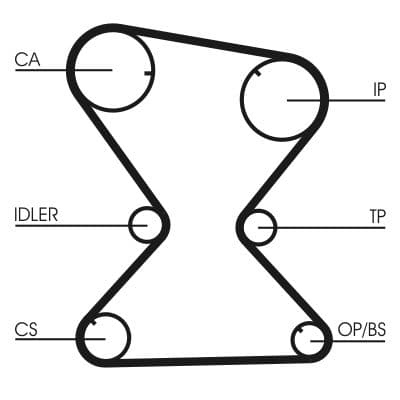 Curea de distributie CONTINENTAL CTAM CT842