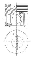 Piston KOLBENSCHMIDT 41500600