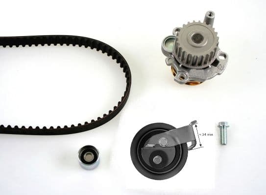 Set pompa apa + curea dintata HEPU PK05471