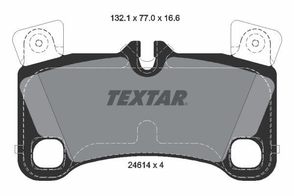 set placute frana,frana disc TEXTAR 2461401