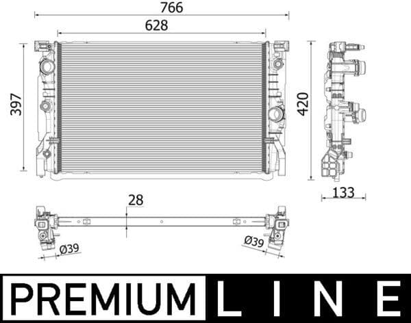 Radiator, racire motor MAHLE BEHR *** PREMIUM LINE *** CR 2223 000P