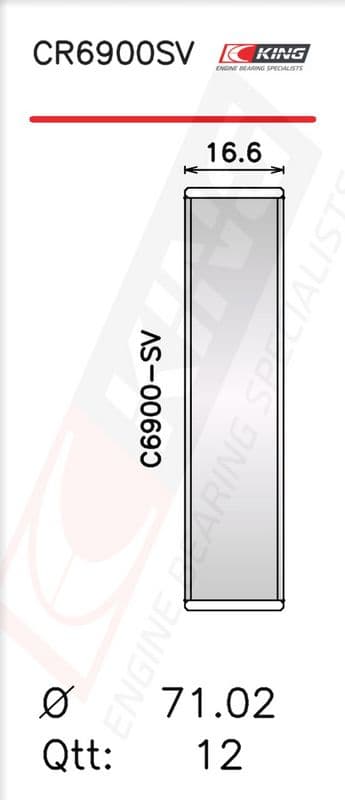 Cuzinet bielă KING CR6900SV
