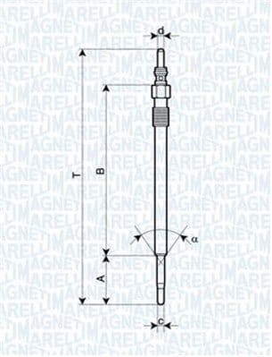 Bujie incandescenta MAGNETI MARELLI 062900030304