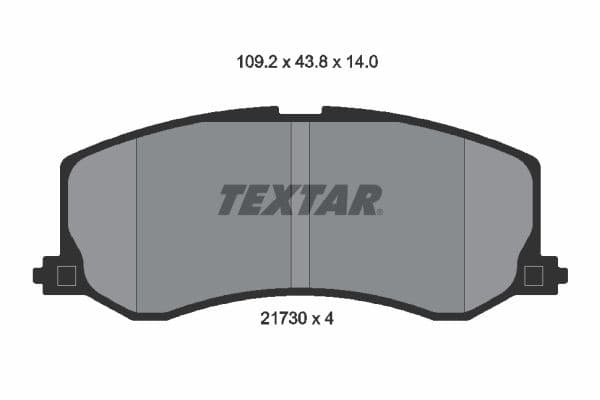set placute frana,frana disc TEXTAR 2173001