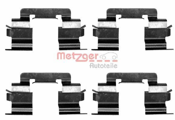Set accesorii, placute frana METZGER AUTOTEILE 109-1216