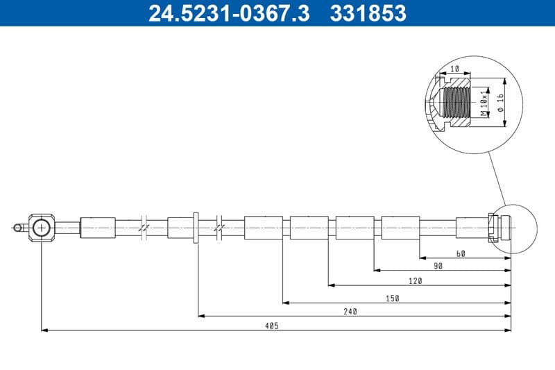 Furtun frana ATE 24.5231-0367.3