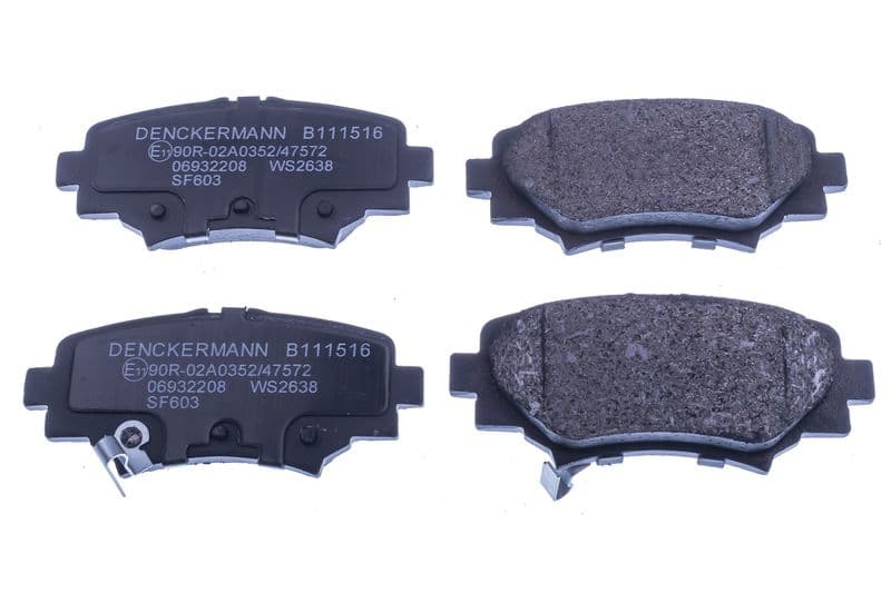 set placute frana,frana disc DENCKERMANN B111516