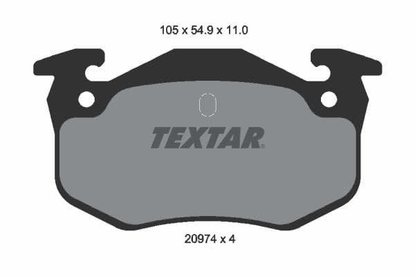 set placute frana,frana disc TEXTAR 2097401
