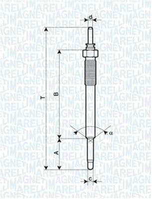 Bujie incandescenta MAGNETI MARELLI 062900074304