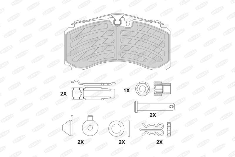 set placute frana,frana disc BERAL BCV29319TK